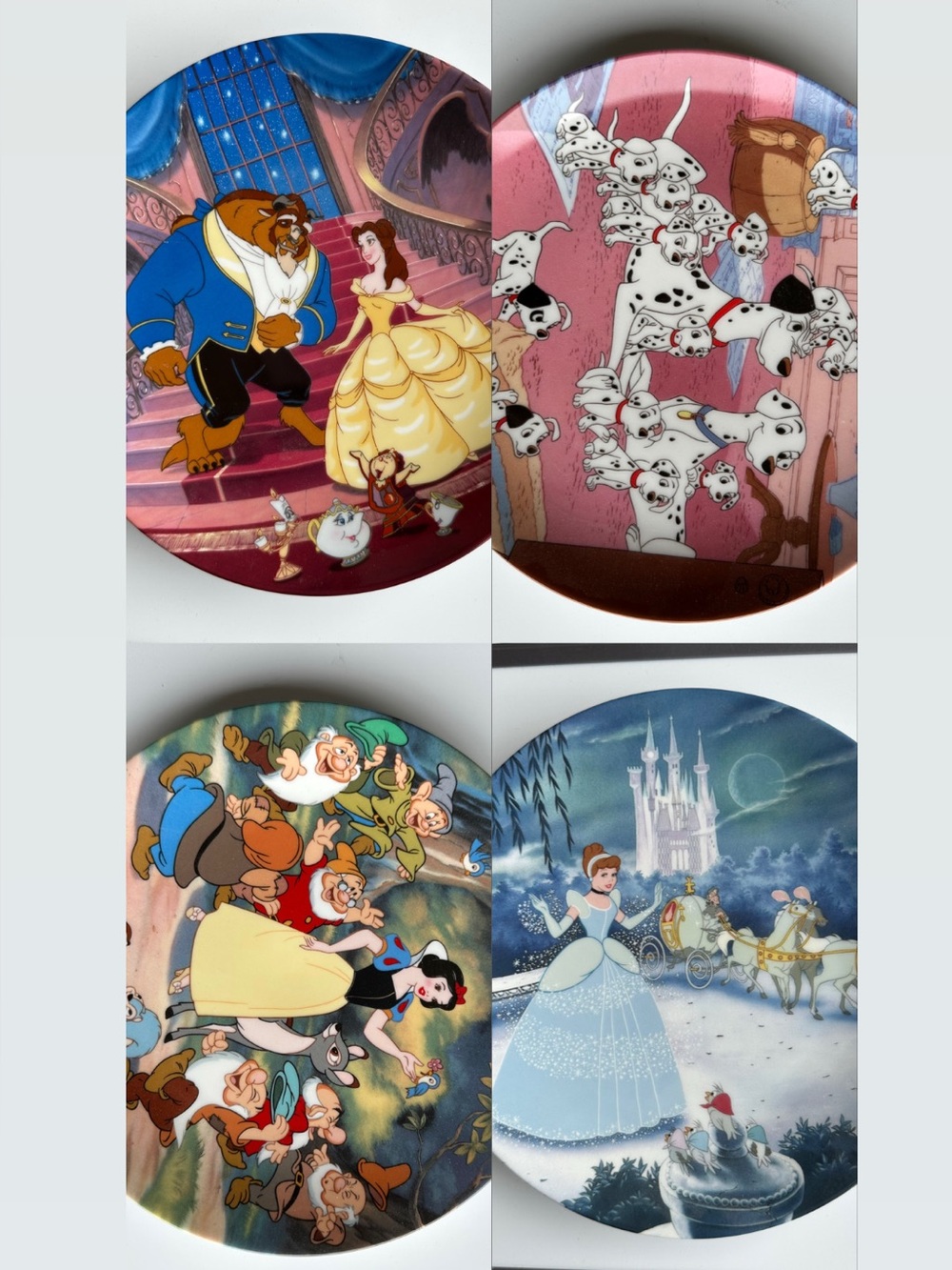 Vintage Disney Bradford Exchange Collector Plates Lot of 4